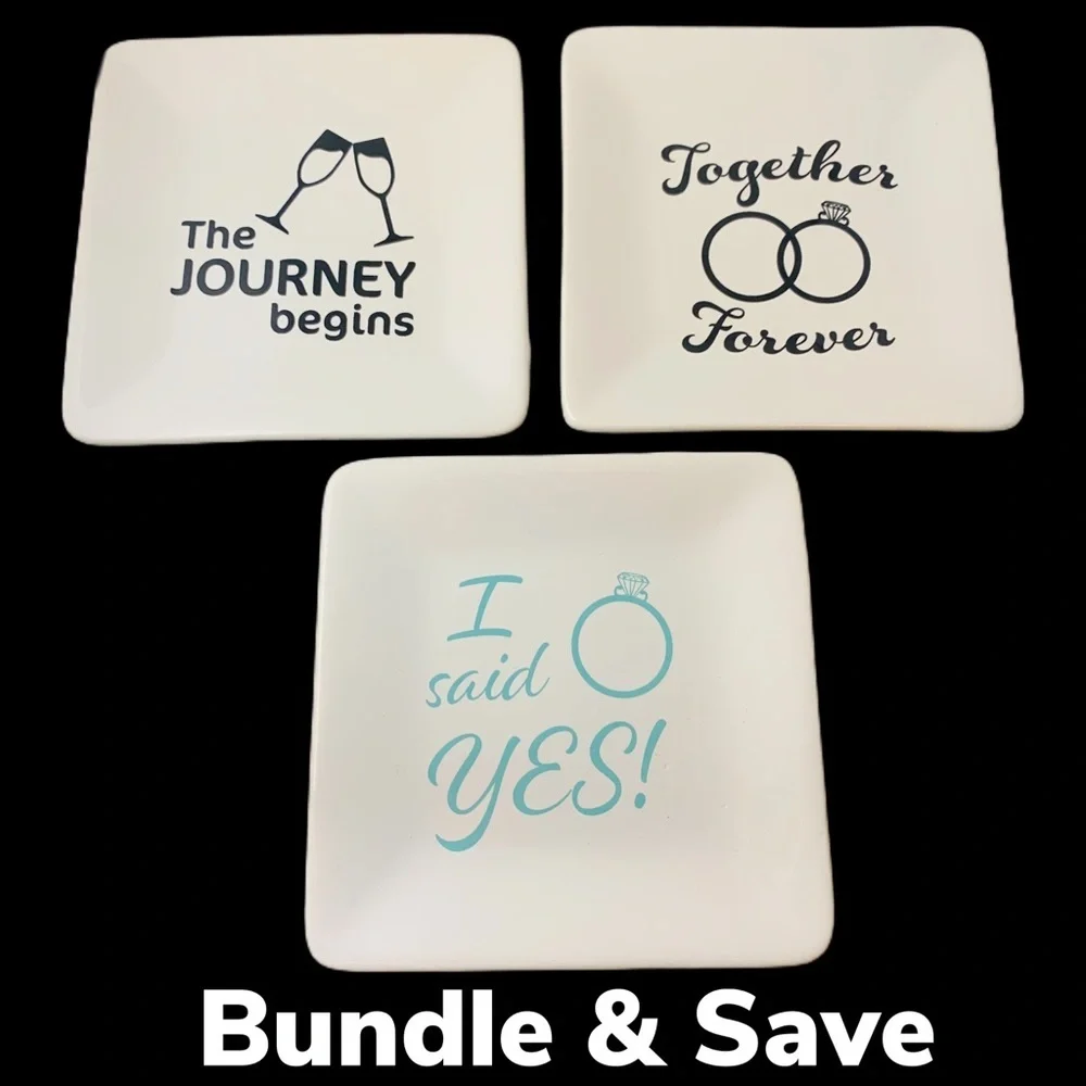THE JOURNEY BEGINS TRINKET TRAY NWT - Picture 2 of 3